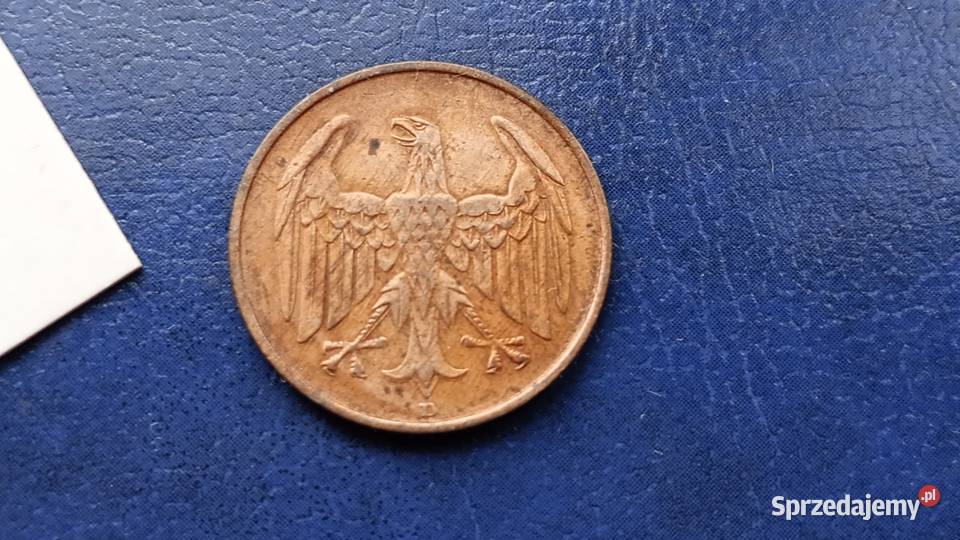 Stare monety 4 reichspfennig 1932 D Niemcy Lesko