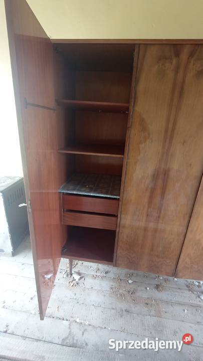 Szafa PRL Obornickie fabryki mebli Gdów