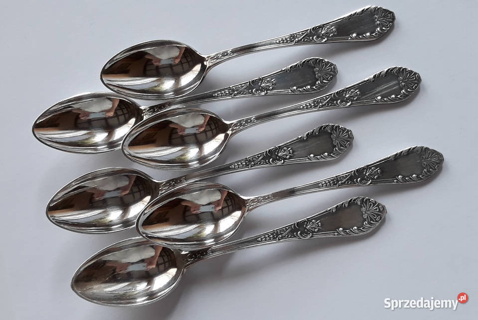 Posrebrzane łyżeczki do kawy mokki ROMAŃSKI śląskie Dąbrowa Górnicza