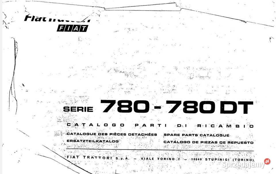 Fiat 780 780DT katalog części zamiennych Kielce