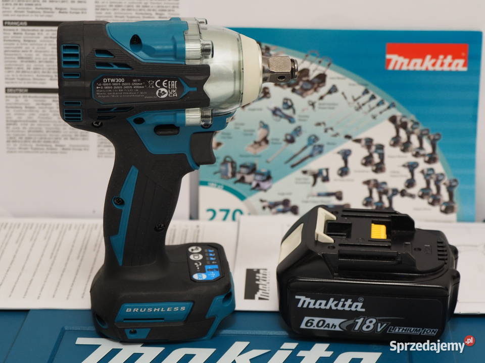 MAKITA DTW 300 klucz udarowy 330Nm bateria 18v Elektryczne Dom i Ogród mazowieckie