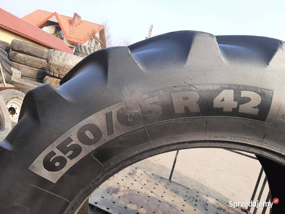 2x Opona używana rolnicza 65065R42 MICHELIN 3500 42cale Opony i felgi Zaścianki