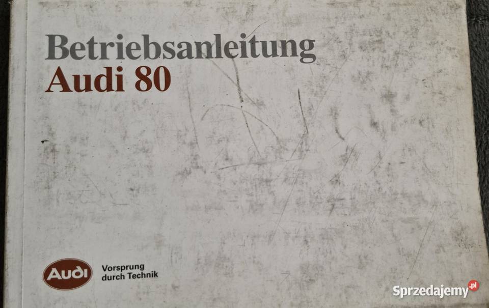 Do Sprzedania Orginalna instrukcja Audi 80 Pozostałe Bolesławiec
