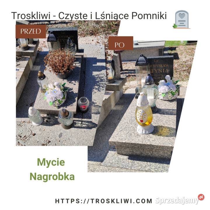 Mycie i sprzątanie grobów Wielkanoc 2026 dolnośląskie Głuszyca