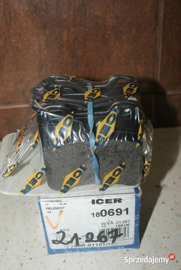 KLOCKI HAMULC CITROEN AX 8997 Zestaw klocków mazowieckie Białobrzegi