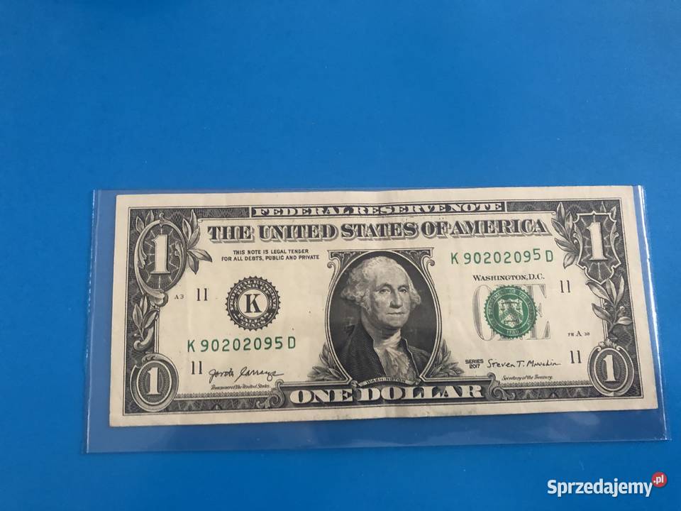 Banknot 1 dollar blad w druku
