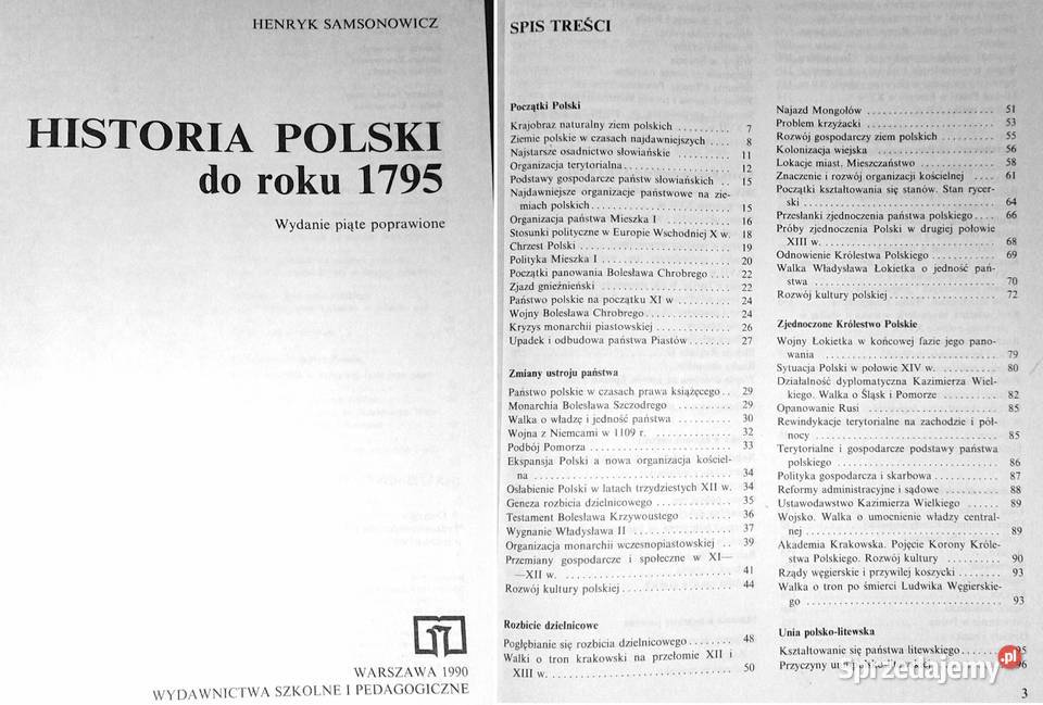 Historia Polski do roku 1975 Henryk Samsonowicz Chełm