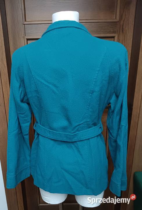 Płaszcz kurtka turkus Bolero Flauszowy 36164 Zbylitowska Góra
