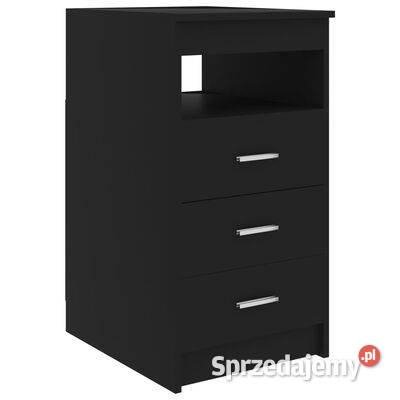vidaXL Komoda czarna 40x50x76 materiał Warszawa