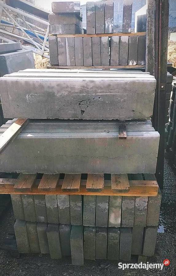 PROMOCJA Obrzeża betonowe 8x25x100 szare 2 Gat Parszów