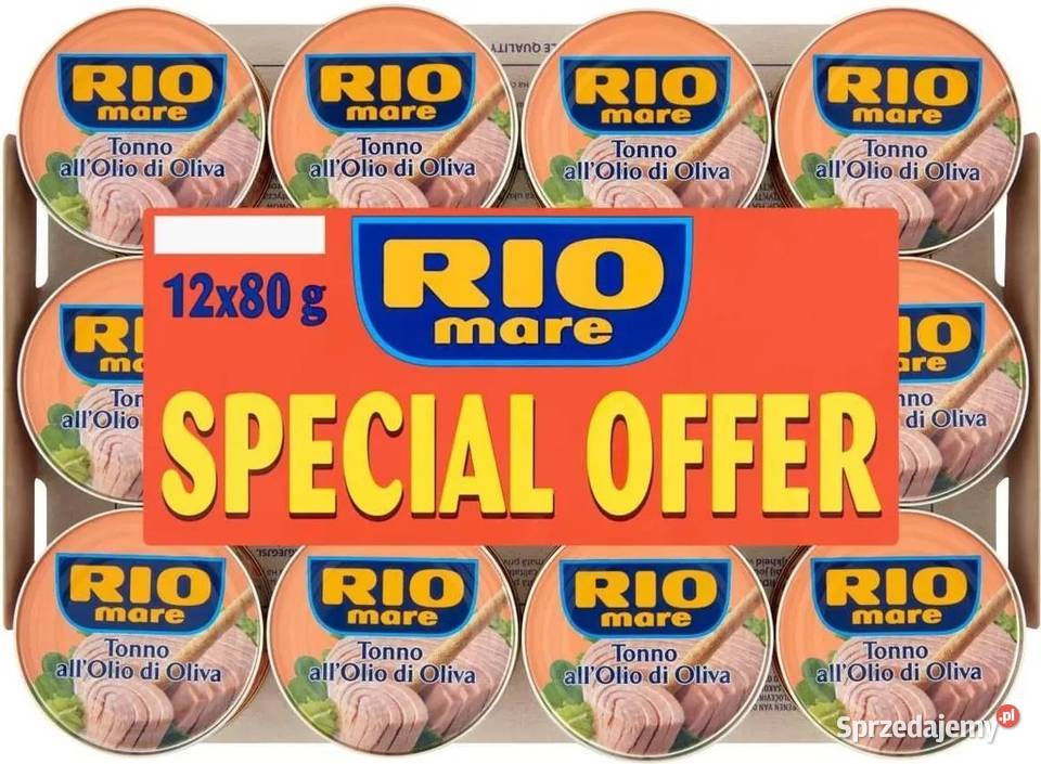 2 x 12x80g Rio Mare Tonno olio di oliva Tuńczyk Ryby i owoce morza Świdnica