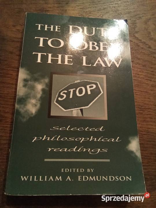 The duty to obey the law angielsku Warszawa sprzedam