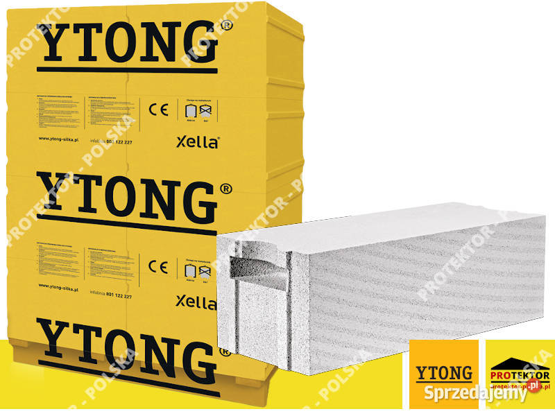 Ytong 24 Xella równy mocny uchwyt pióro wpust Szczecin