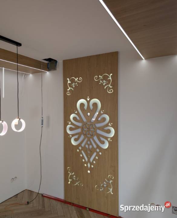 Panel Ścienny Dekoracyjny 250x125 Lamele Ozdoba Poronin