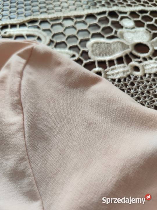 Bawełniana marynarka bez zapięcia z rękawami 34 różowy mazowieckie Płock sprzedam