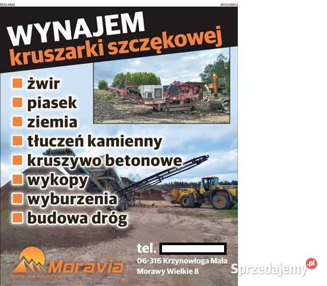 Żwir Piasek Ziemia Kruszywa Wykopy Wyburzenia Przasnysz
