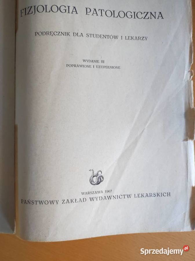 fizjologia patologiczna studentów i lekarzy 1967 Kielce