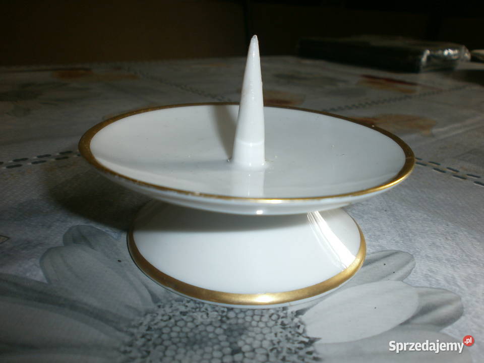 PORCELANA ŚWIECZNIK NA DUŻĄ ŚWIECZKĘ BAVARIA Dekoracje i ozdoby Zielona Góra sprzedam