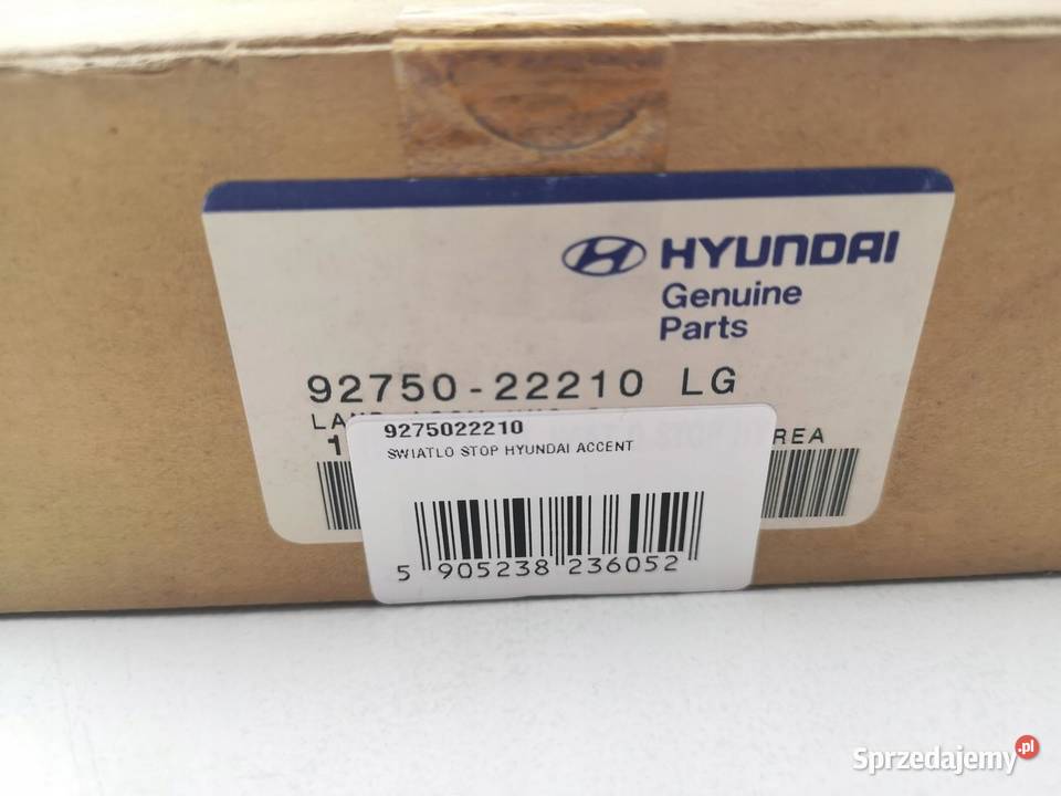 ŚWIATŁO STOP HYUNDAI ACCENT 19941999 ORYGINAŁ osobowe