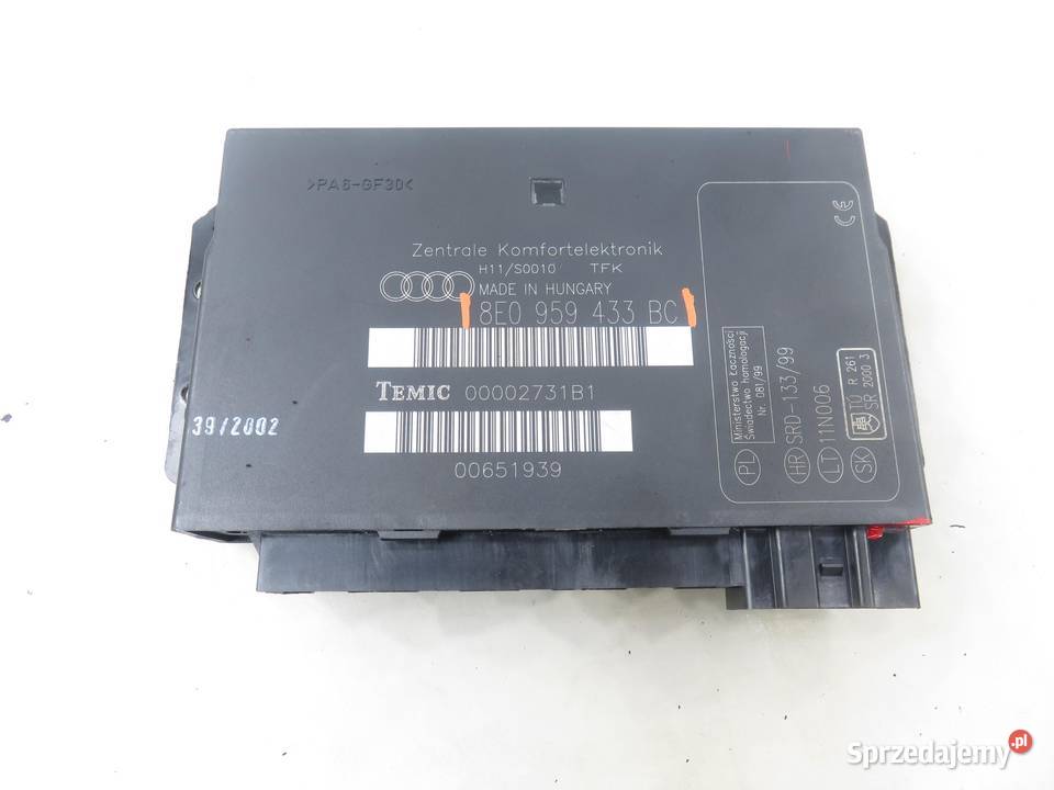MODUŁ KOMFORTU AUDI A4 B6 Avant 8E5 8E0959433BC małopolskie