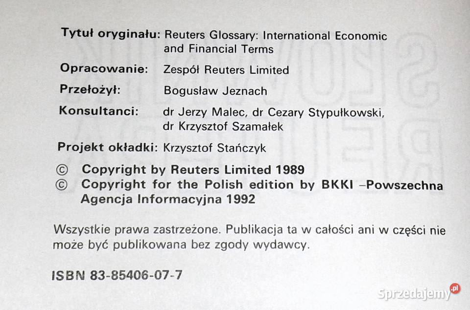 Słownik Reutera Międzynarodowe terminy Pozostałe Chełm