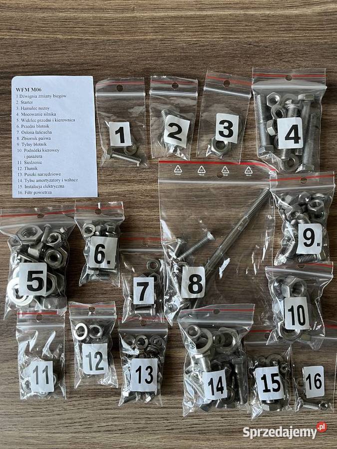 NOWY zestaw komplet śrub śruby NIERDZEWNE WFM Elementy nadwozia Bielsko-Biała