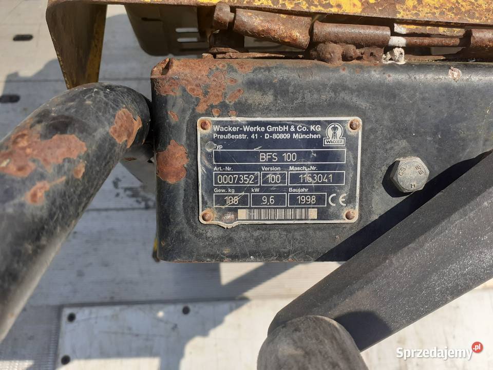 Piła przecinarka do betonu asfaltu Wacker BFS100 Lubań