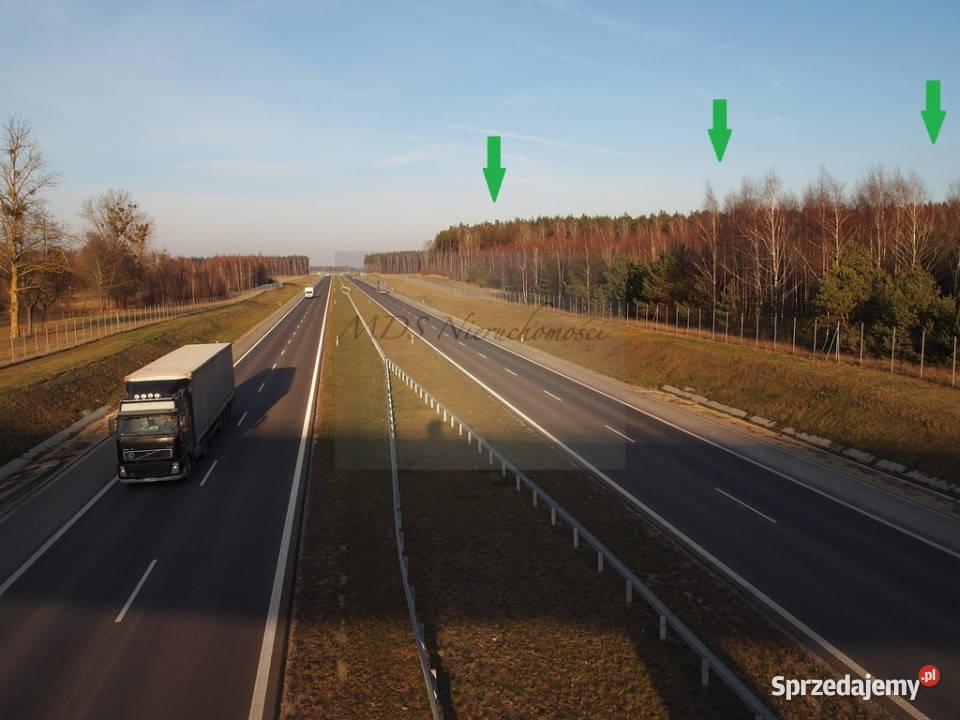 działka produkcja magazyny S 7 węzeł Powierż Górowo