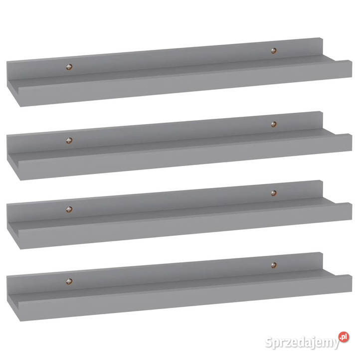 Półki ścienne 4 szare 40x9x3 WM326674 Warszawa sprzedam