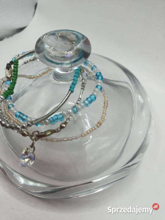 Biżuteria bransoletka z koralików 4 sztuki