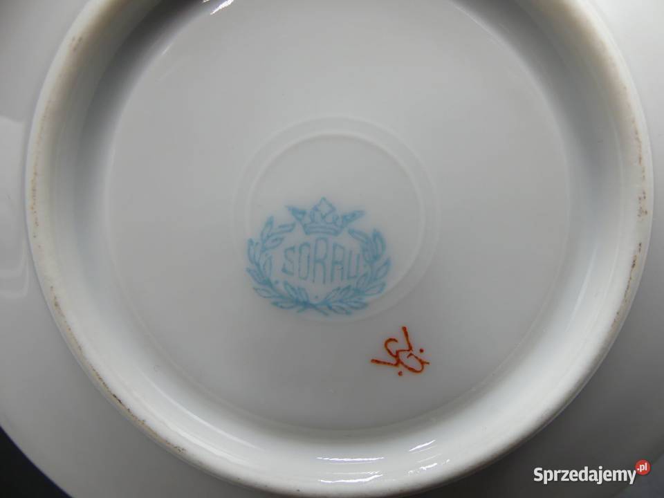 Komplet do mokki art deco Sorau Żary stan niemal Poznań