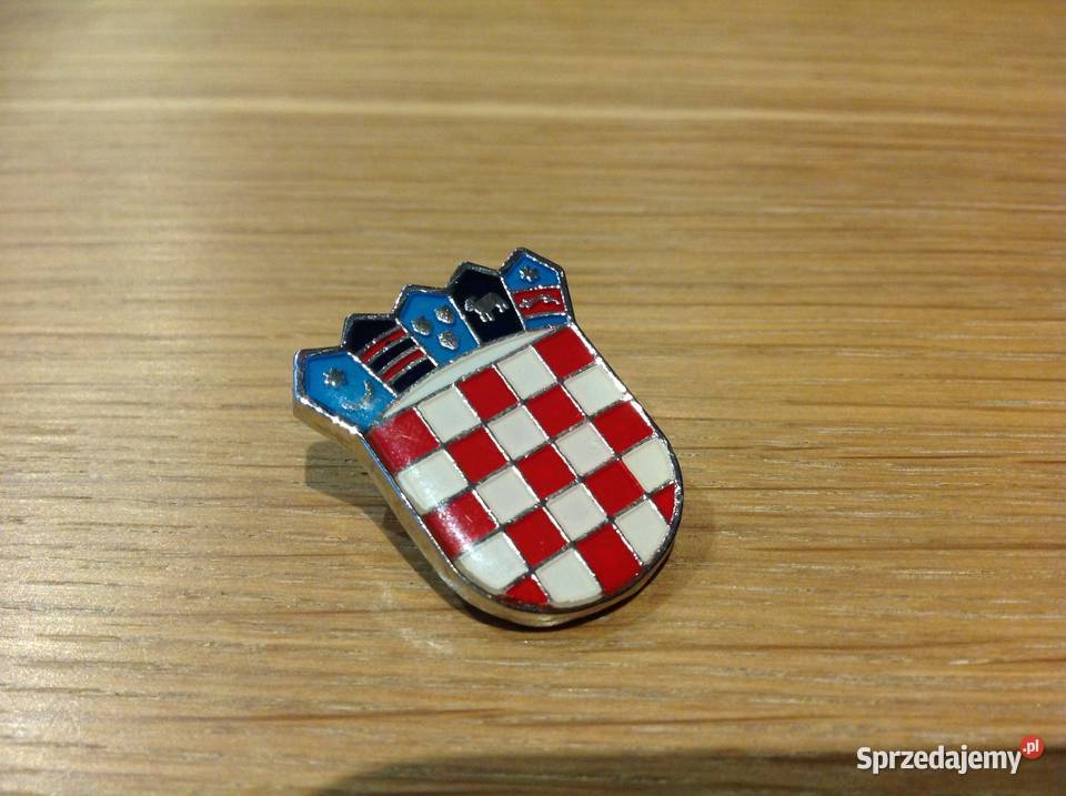 Odznaka Przypinka Kolorowa z Szachownicą Dom i Ogród Nowa Sól