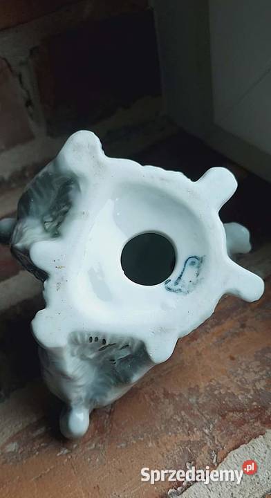 Porcelanowa figurka vintage kotek piesek krasnal sprzedam