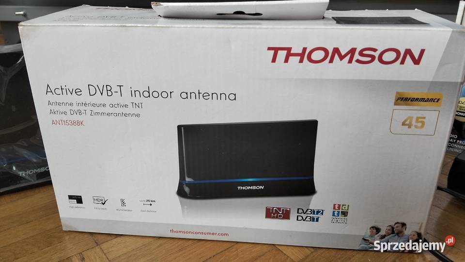 ANTENA POKOJOWA WEWNĘTRZNA THOMSON DVBT TV i Video Warszawa