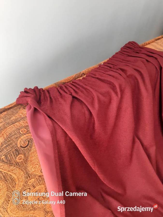 Zasłony brzegowe bordo dwie sztuki Ostrołęka