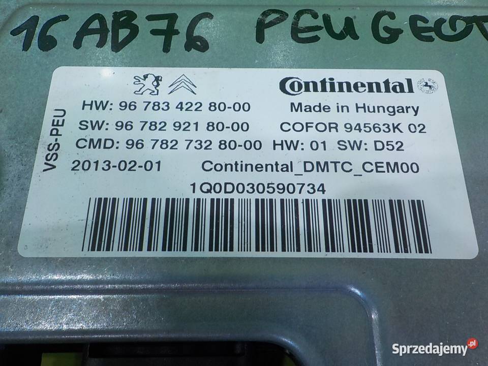 PEUGEOT 508 AUT 13r SEDAN 4D sterownik modul sprzedam
