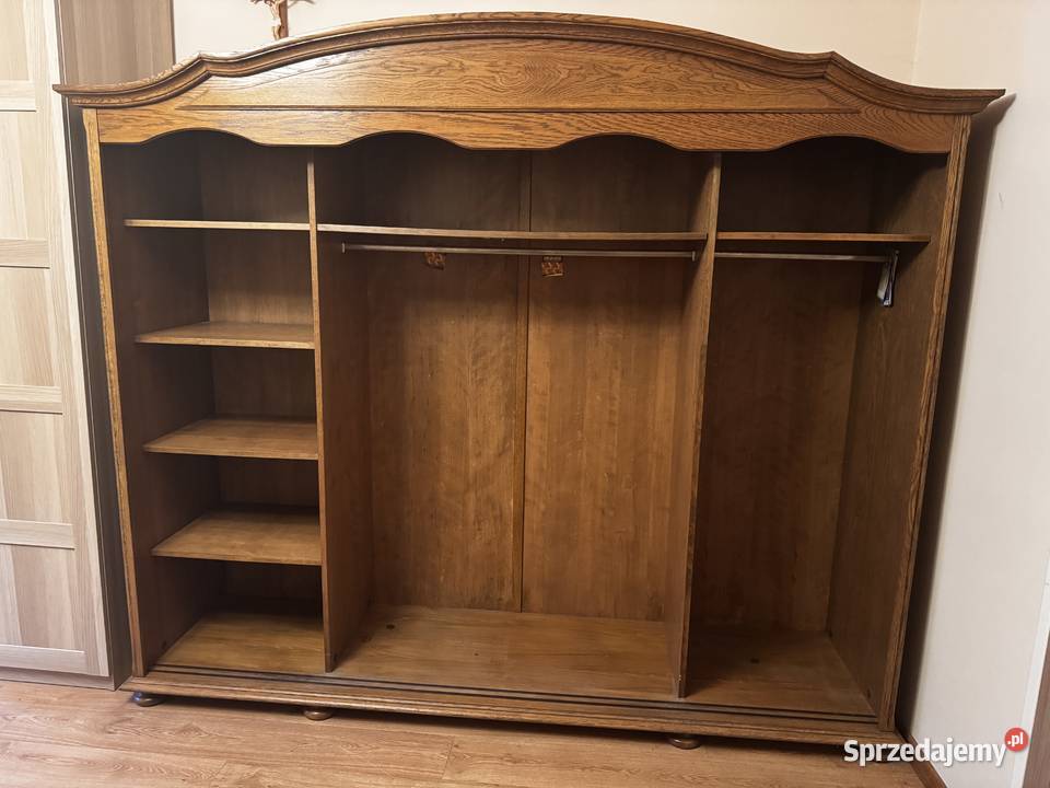 Szafa drewniana duża 4 drzwiowa kolor dąb Garwolin