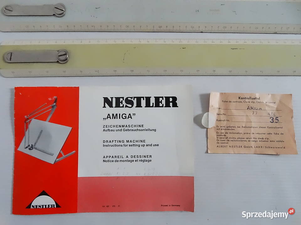 Kultowe Liniały Kreślarskie NESTLER AMIGA Zestaw Biłgoraj