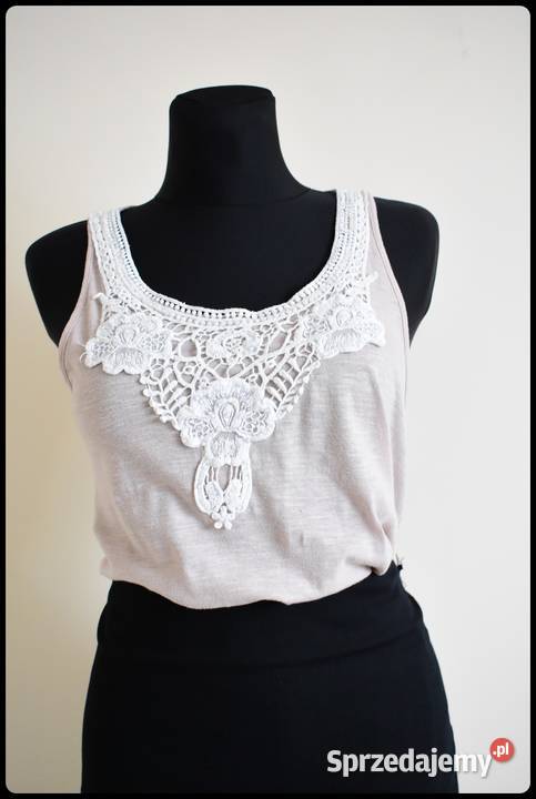 Dorothy Perkins koszula top asymetryczna 40 L brązowy/beżowy Płock
