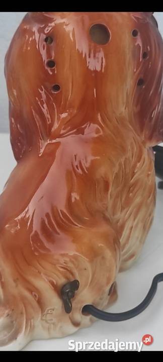 Lampka zapachowa Art Deco lata 40te Carla Porcelana i szkło Pabianice