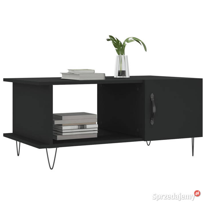 Stolik kawowy czarny 90x50x40 materiał Warszawa sprzedam