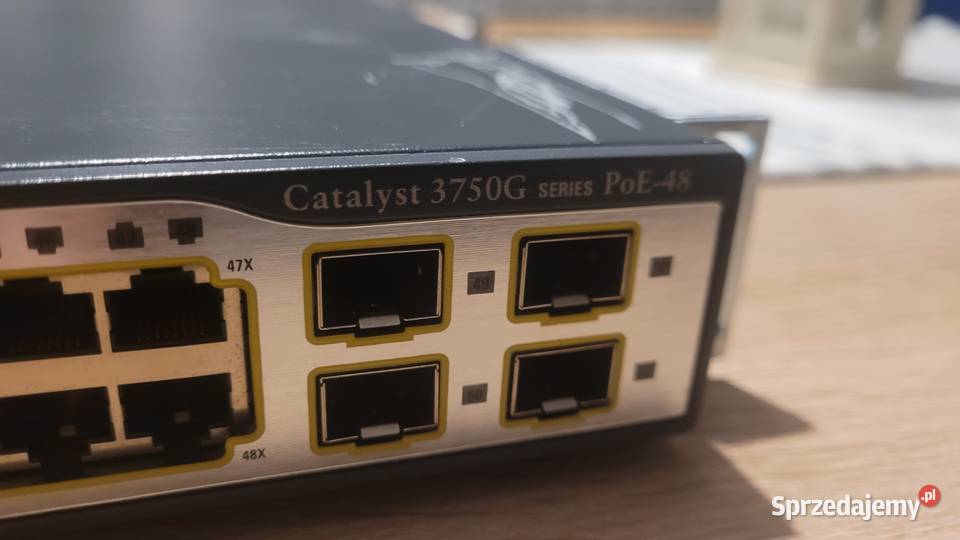 Switch Cisco Catalyst C3750G48S PoE48 Łódź