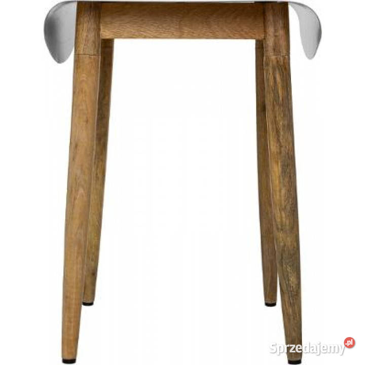 Taboret stołek siedzisko drewno MANGOmetal BIAŁY Stoły, krzesła, biurka Kanie