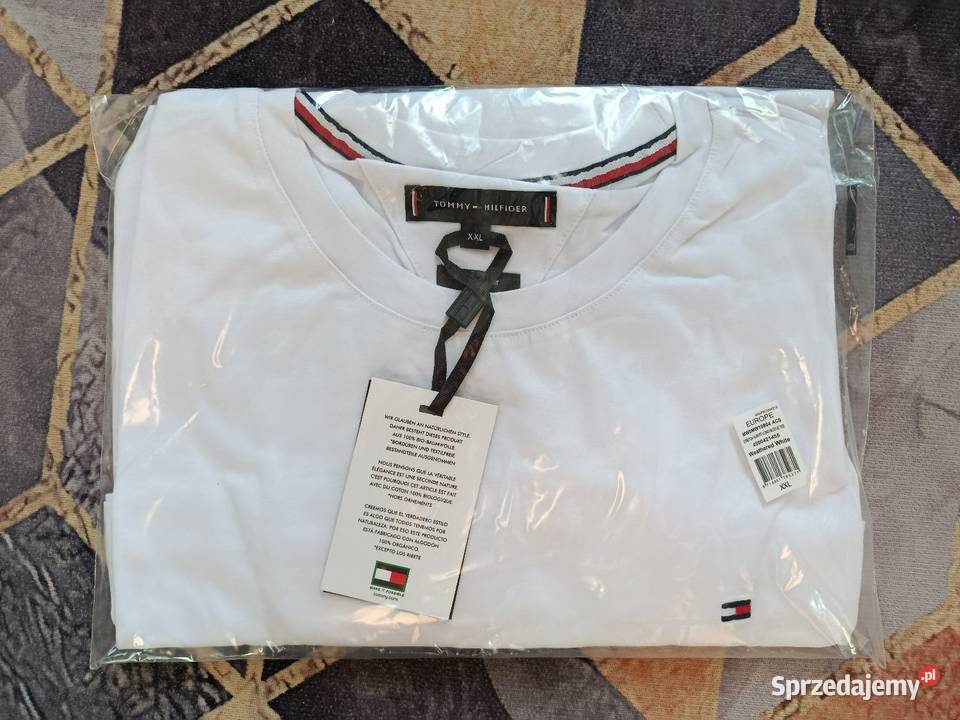 Longsleeve Tommy Hilfiger najwyższa jakość biały Odzież codzienna Białystok