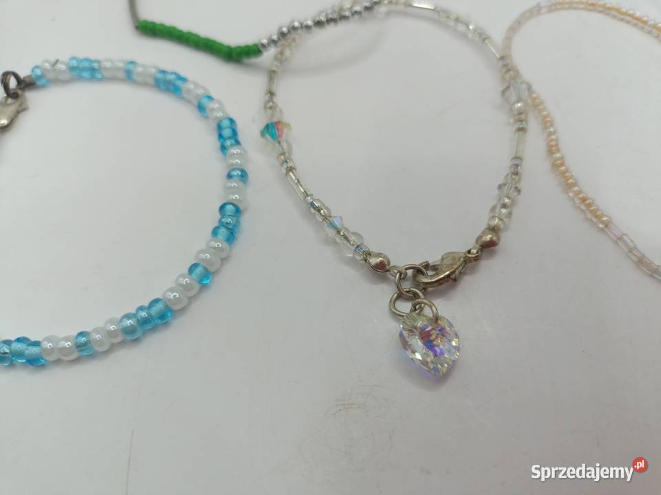 Biżuteria bransoletka z koralików 4 sztuki Zamość