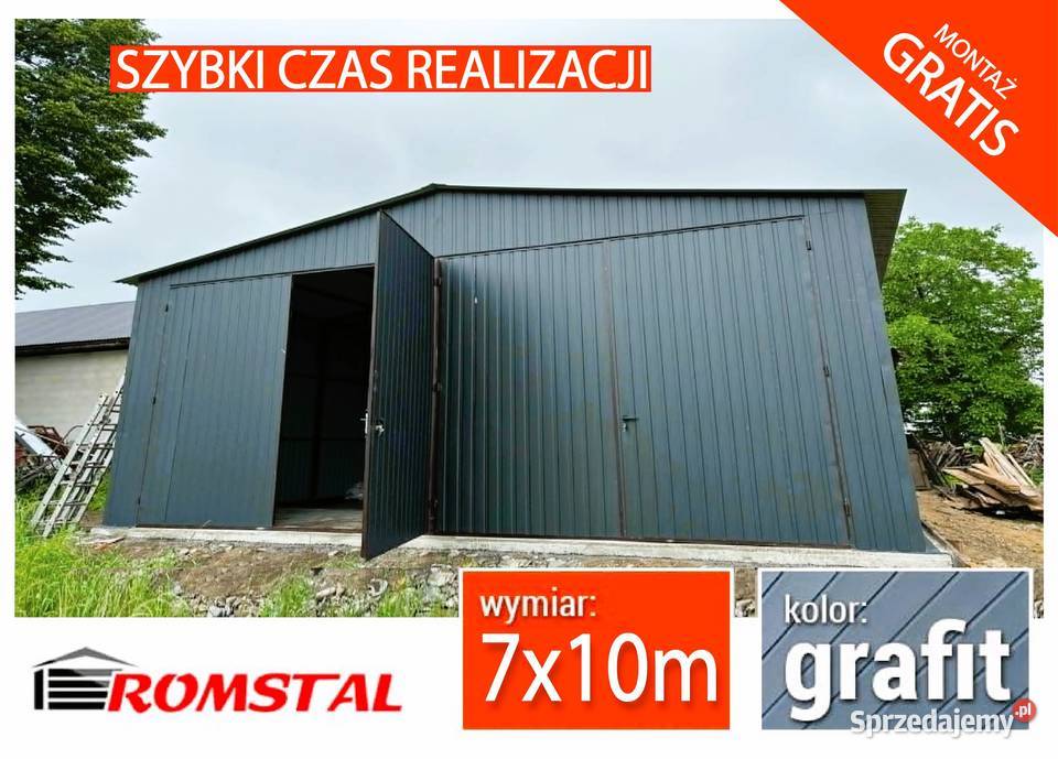 Duży Garaż BlaszanyWIATA HALA SchowekMagazyn Skierniewice