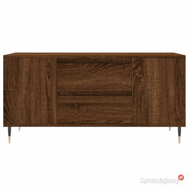 Stolik kawowy brązowy dąb 102x445x50 WM830995 Stoły Warszawa