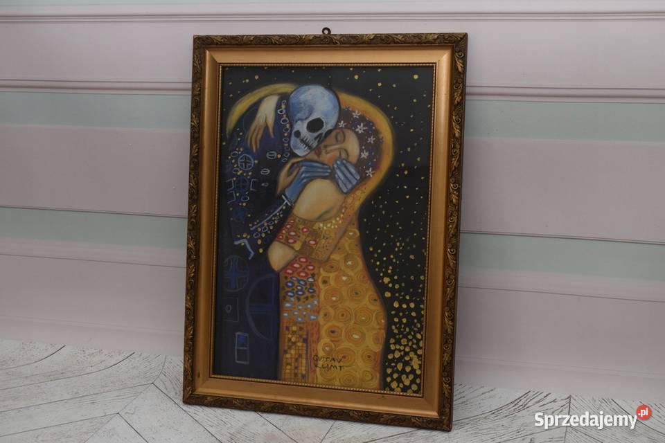 Gustav Klimt Pocałunek Ze Śmiercią Obraz Olejny Kraków