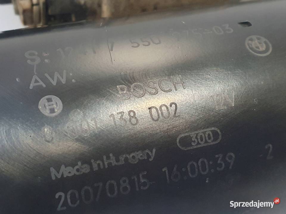 ROZRUSZNIK BMW E46 E90 E87 20 i bosch 0001138002 Chełm