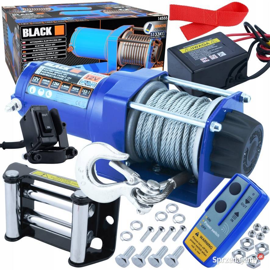 WCIĄGARK WYCIĄGARKA 2500LBS 12V 900W ELEKTRYCZNA Szczecin sprzedam